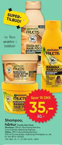 BigDollar Shampoo hårkur Fructis Hair Food tilbud