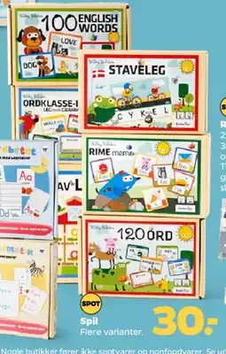 Netto SPOT Spil - flere varianter tilbud