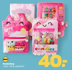 Netto Notesbog i plys tilbud