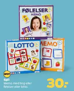 Netto Spil (Memo / Lotto) tilbud
