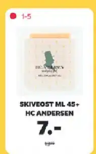 Netto Skiveost ML 45+ HC Andersen tilbud