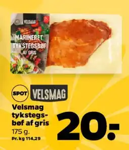 Netto Velsmag tykstegsbøf af gris tilbud