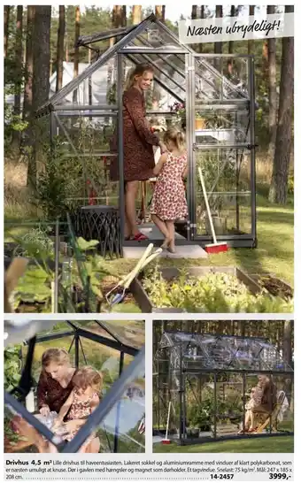 Biltema Drivhus 4,5 m 2 tilbud