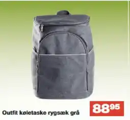 Bauhaus Outfit køletaske rygsæk grå tilbud