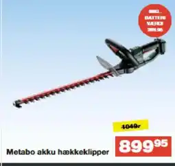 Bauhaus Metabo akku hækkeklipper tilbud