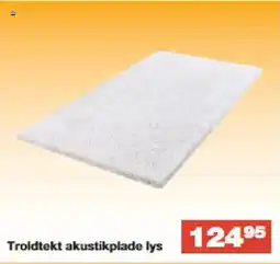 Bauhaus Troldtekt akustikplade lys tilbud