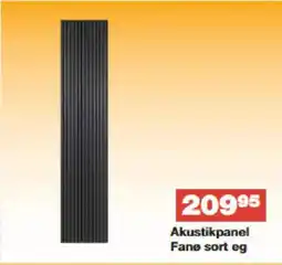 Bauhaus Akustikpanel Fanø sort eg tilbud