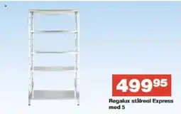 Bauhaus Regalux stålreol Express med 5 tilbud