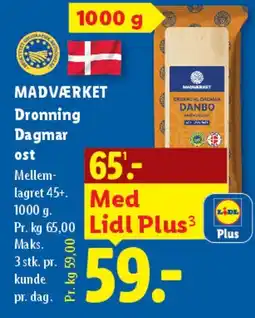 Lidl MADVÆRKET Dronning Dagmar (Danbo) tilbud