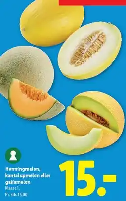 Lidl Honningmelon / kantalupmelon / galiamelon tilbud