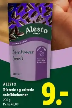 Lidl Ristede og saltede solsikkekerner tilbud
