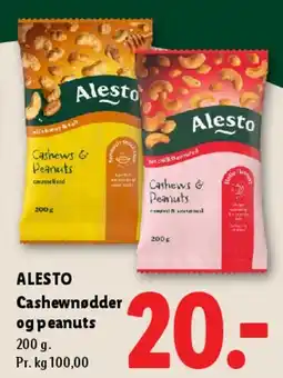 Lidl Cashewnødder og peanuts tilbud