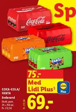 Lidl Coca‑Cola / Fanta sodavand (24 x 250 ml) tilbud