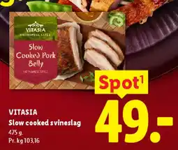 Lidl VITASIA Slow cooked Pork Belly tilbud