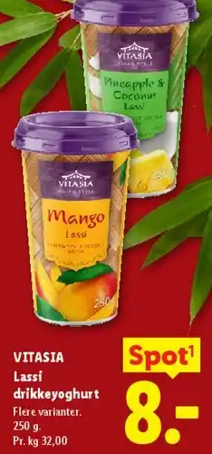 Lidl Lassi drikkeyoghurt (flere varianter) tilbud
