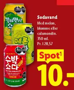 Lidl Sodavand (melon, blomme eller calamondin) tilbud