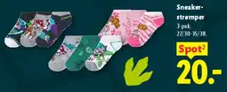 Lidl Sneaker-strømper 3-pak tilbud