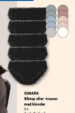 Lidl ESMARA Trusser med blonder (5-pak) tilbud