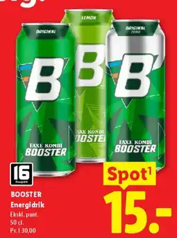Lidl BOOSTER Energiedrik tilbud