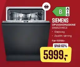 Skousen Siemens opvaskemaskine SN65ZX16CE tilbud