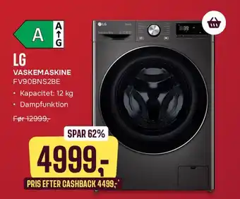 Skousen LG vaskemaskine FV90BNS2BE tilbud