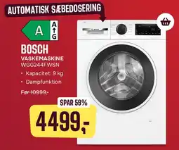 Skousen Bosch vaskemaskine WGG244FWSN tilbud