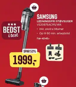 Skousen Samsung ledningsfri støvsuger tilbud