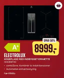Skousen ELECTROLUX kogeplade med indbygget emhætte tilbud