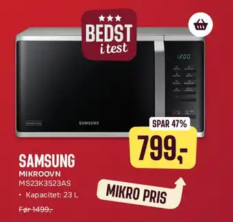 Skousen Samsung mikroovn tilbud