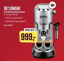 Skousen De'Longhi espressomaskine tilbud