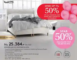 SENG WONDERLAND W11 KONTINENTALSENG tilbud