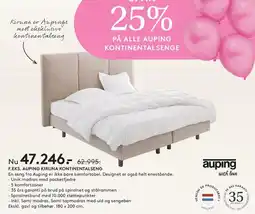 SENG Auping Kiruna Kontinentalseng tilbud