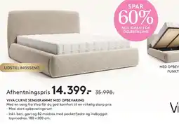SENG Viva Curve sengramme med opbevaring tilbud