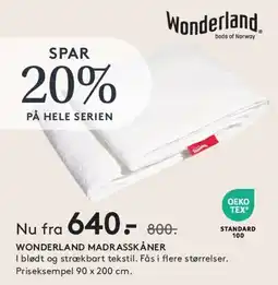 SENG Wonderland madrasskåner tilbud
