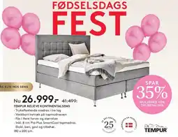 SENG TEMPUR RELIEVE KONTINENTALSENG tilbud