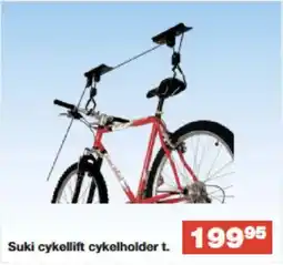 Bauhaus Suki cykellift cykelholder t. tilbud