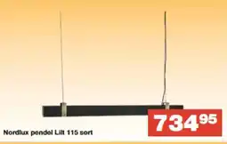 Bauhaus Nordlux pendel Lilt 115 sort tilbud