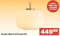 Bauhaus Nordlux Milford 30 Pendel E27 tilbud