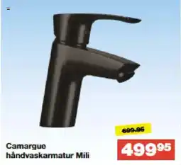 Bauhaus Camargue håndvaskarmatur Mili tilbud