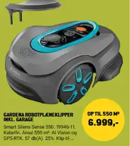 XL-BYG Gardena robotpleneklipper inkl. garage tilbud