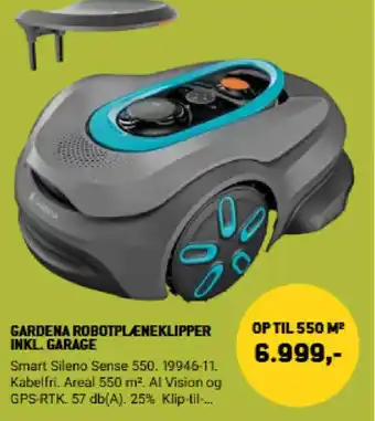 Gardena robotpleneklipper inkl. garage