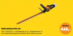 XL-BYG Worx Hækkeklipper 20v tilbud