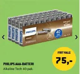 XL-BYG PHILIPS AAA-Batteri tilbud
