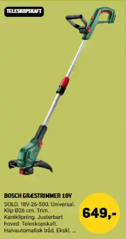 XL-BYG Bosch Græestrimmer 18v tilbud
