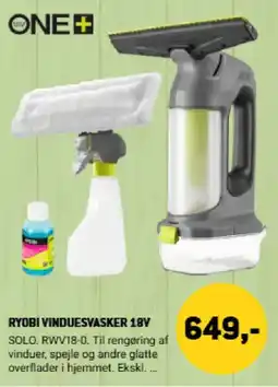 XL-BYG Ryobi Vinduesvasker 18v tilbud