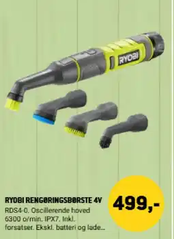 XL-BYG Ryobi rengøringsbørste 4v tilbud