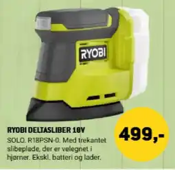 XL-BYG Ryobi deltasliber 18v tilbud