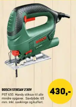 XL-BYG Bosch Stiksav 230v tilbud