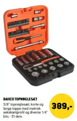 XL-BYG Bahco topnøgleset 3/8" tilbud