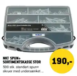 XL-BYG NKT Spun + sortimentskasse stor tilbud